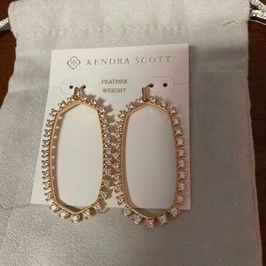 Kendra Scott Rose Gold with Crystal earrings